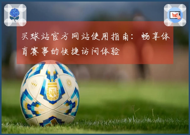 买球站官方网站使用指南：畅享体育赛事的快捷访问体验