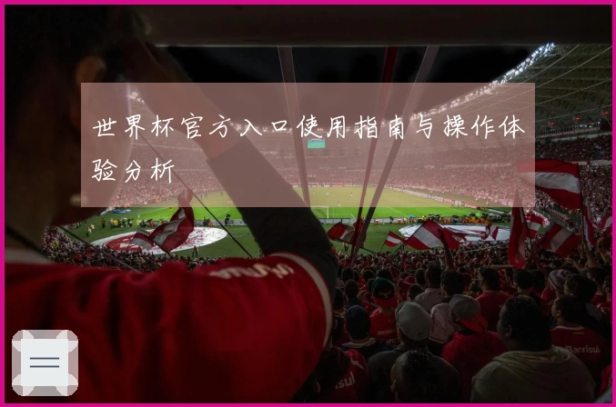 世界杯官方入口使用指南与操作体验分析